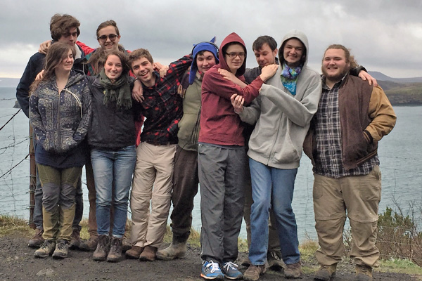 The New School students are all smiles on their trip to Iceland.