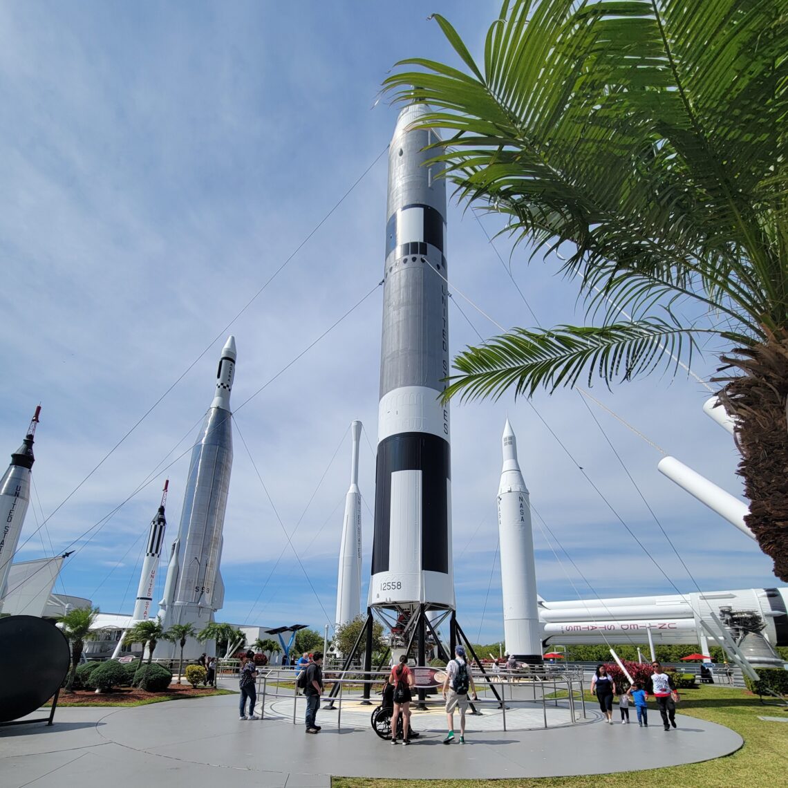 Rockets at Kennedy Space Center.